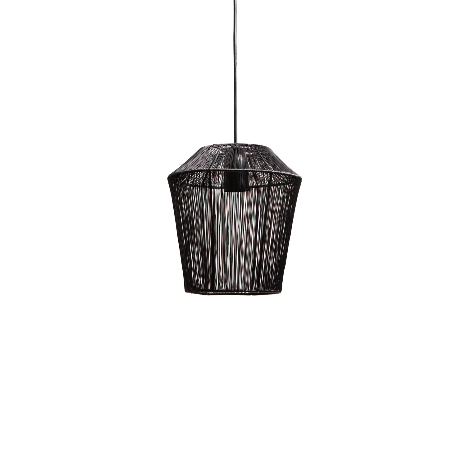 Hanglamp MILA mat zwart Ø33x36cm – Default Title