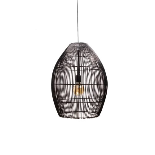 Hanglamp RILEY mat zwart Ø43×55 – Default Title