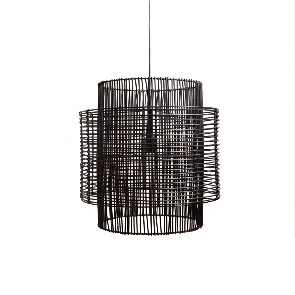 Hanglamp BRANDON mat zwart Ø50x50cm – Default Title