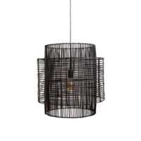 Hanglamp BRANDON mat zwart Ø50x50cm – Default Title