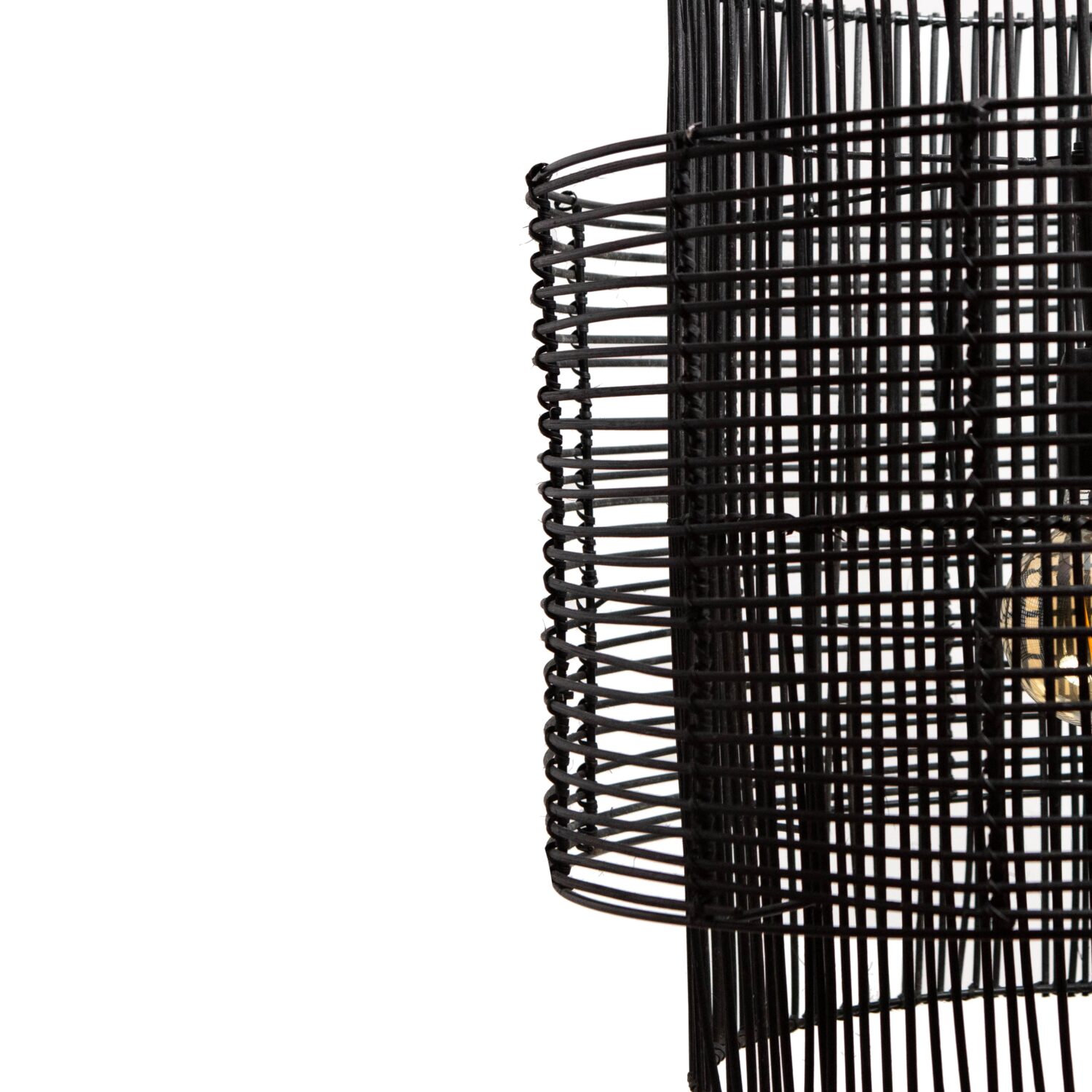 Hanglamp BRANDON mat zwart Ø50x50cm – Default Title