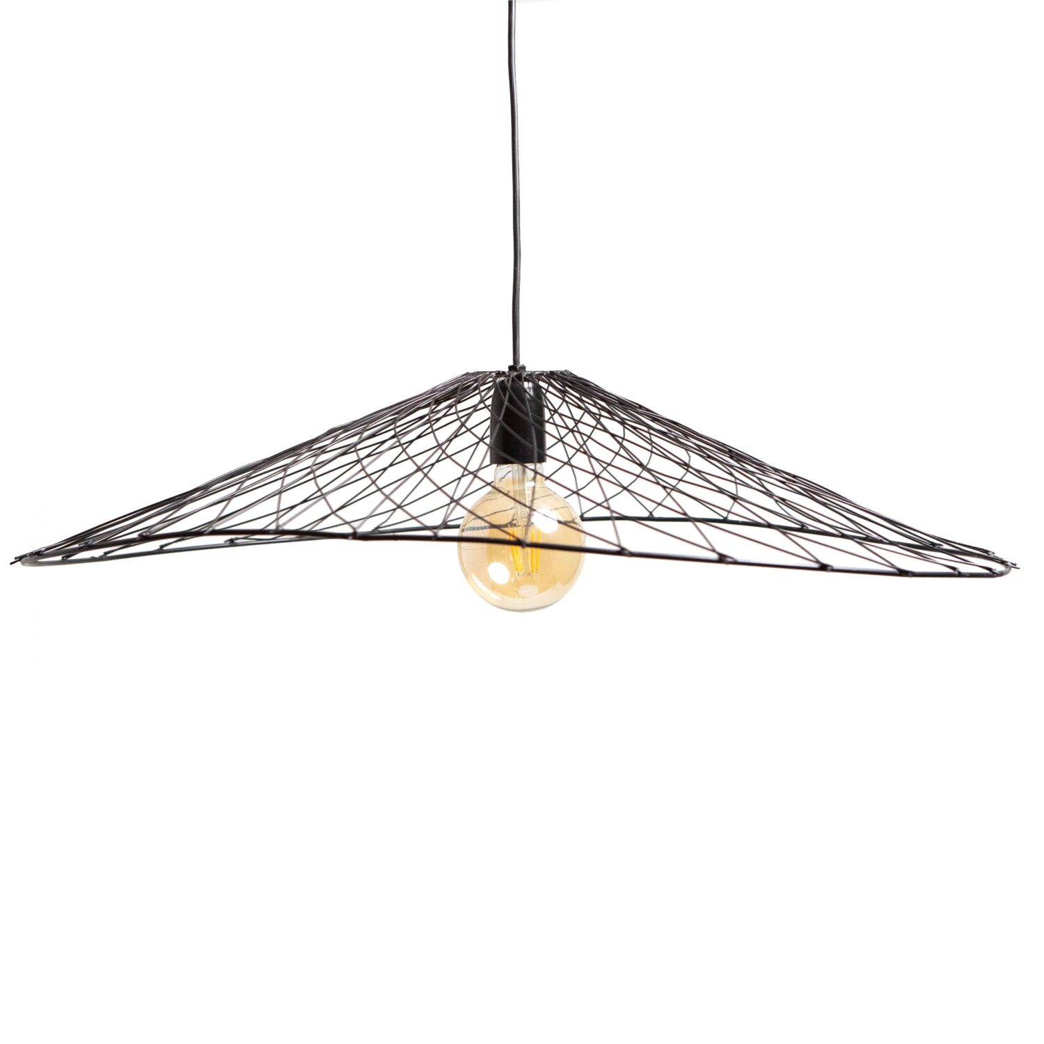 Hanglamp OLIVER mat zwart 70x60x15cm – Default Title