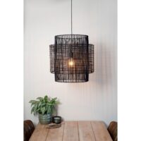 Hanglamp BRANDON mat zwart Ø50x50cm – Default Title