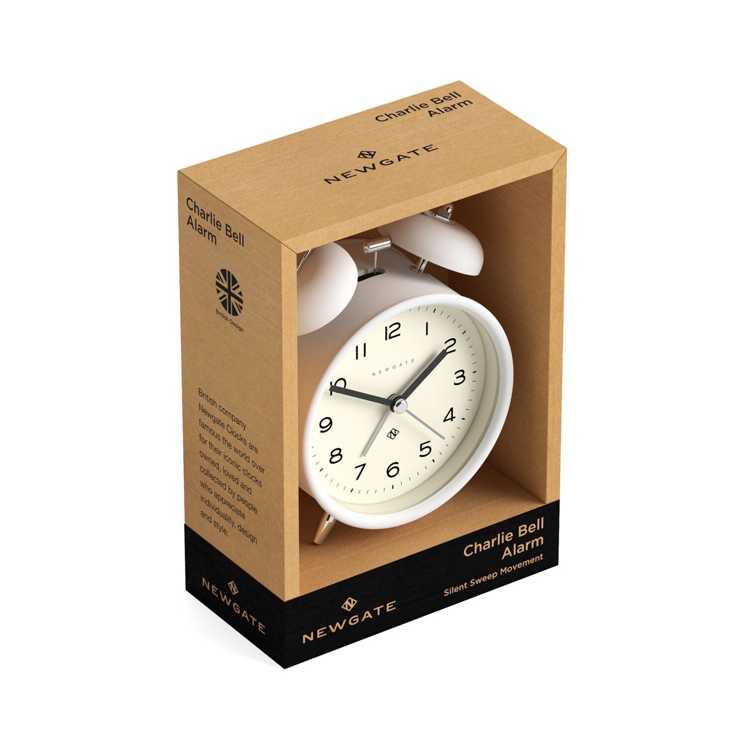 Newgate Echo Alarm Clock in White – Default Title