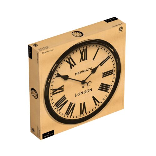 Newgate Battersby Wandklok – Zwart