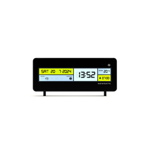 Newgate Futurama LCD/FUTUR1 LCD-wekker met zwarte rand