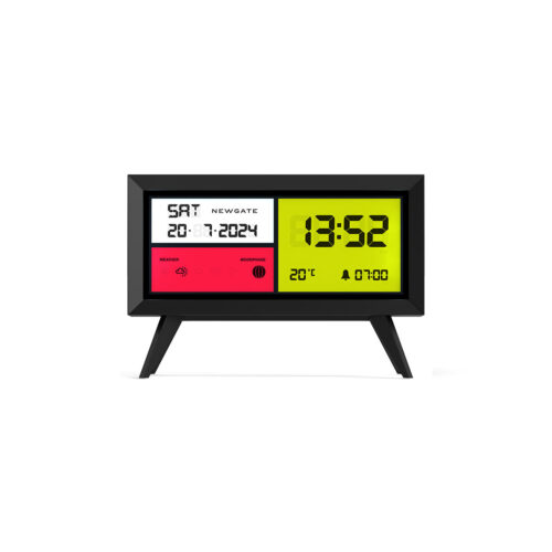 Newgate Spectronoma LCD/SPECT1 LCD-wekker in zwart