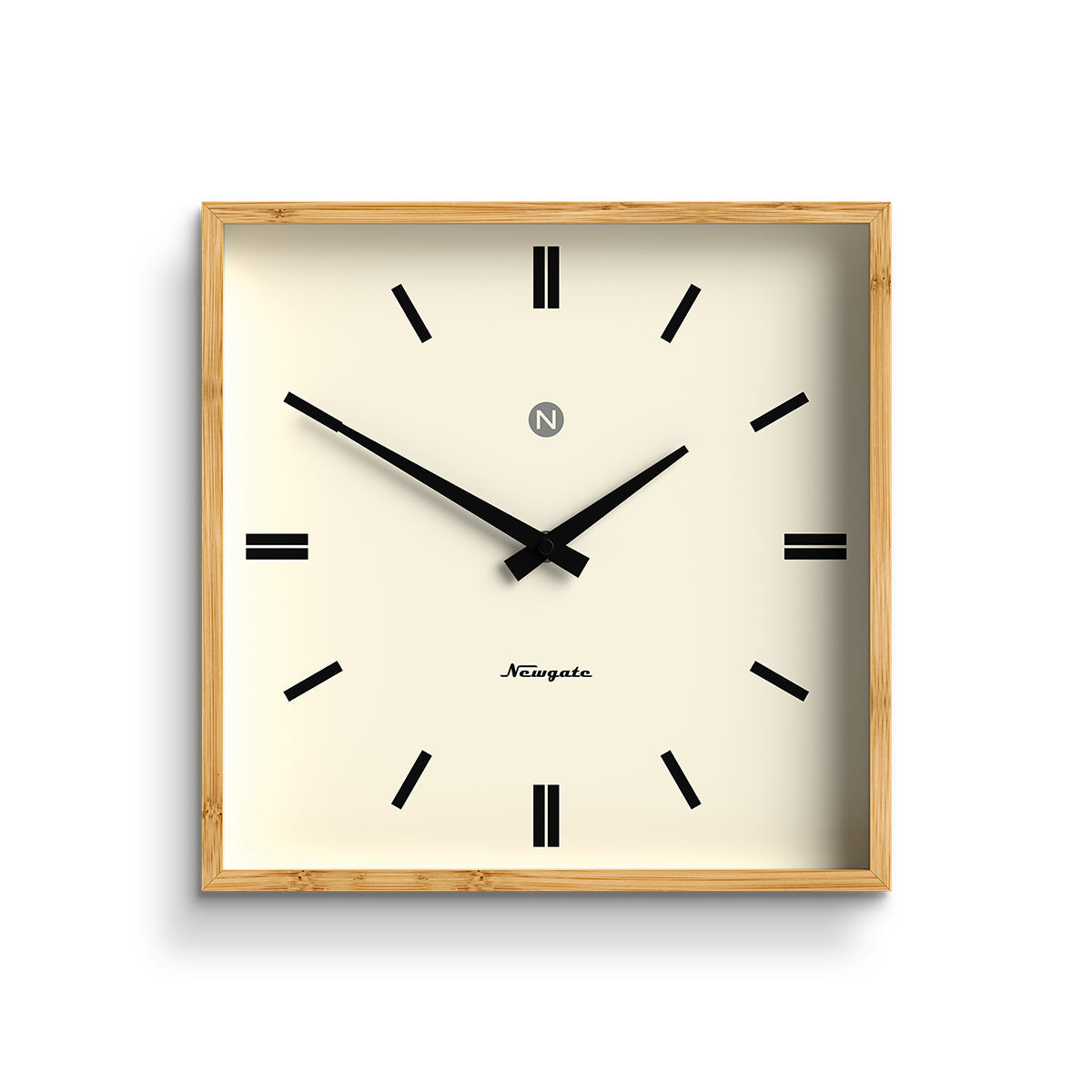 QUVIO 2-zitsbank – Scandinavisch design – Lichtbeige stof – Zwarte metalen poten