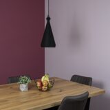 Zwarte verlichting voor boven de eettafel