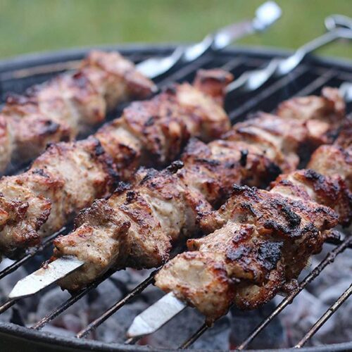 barbecue spiezen in set van 6 van RVS