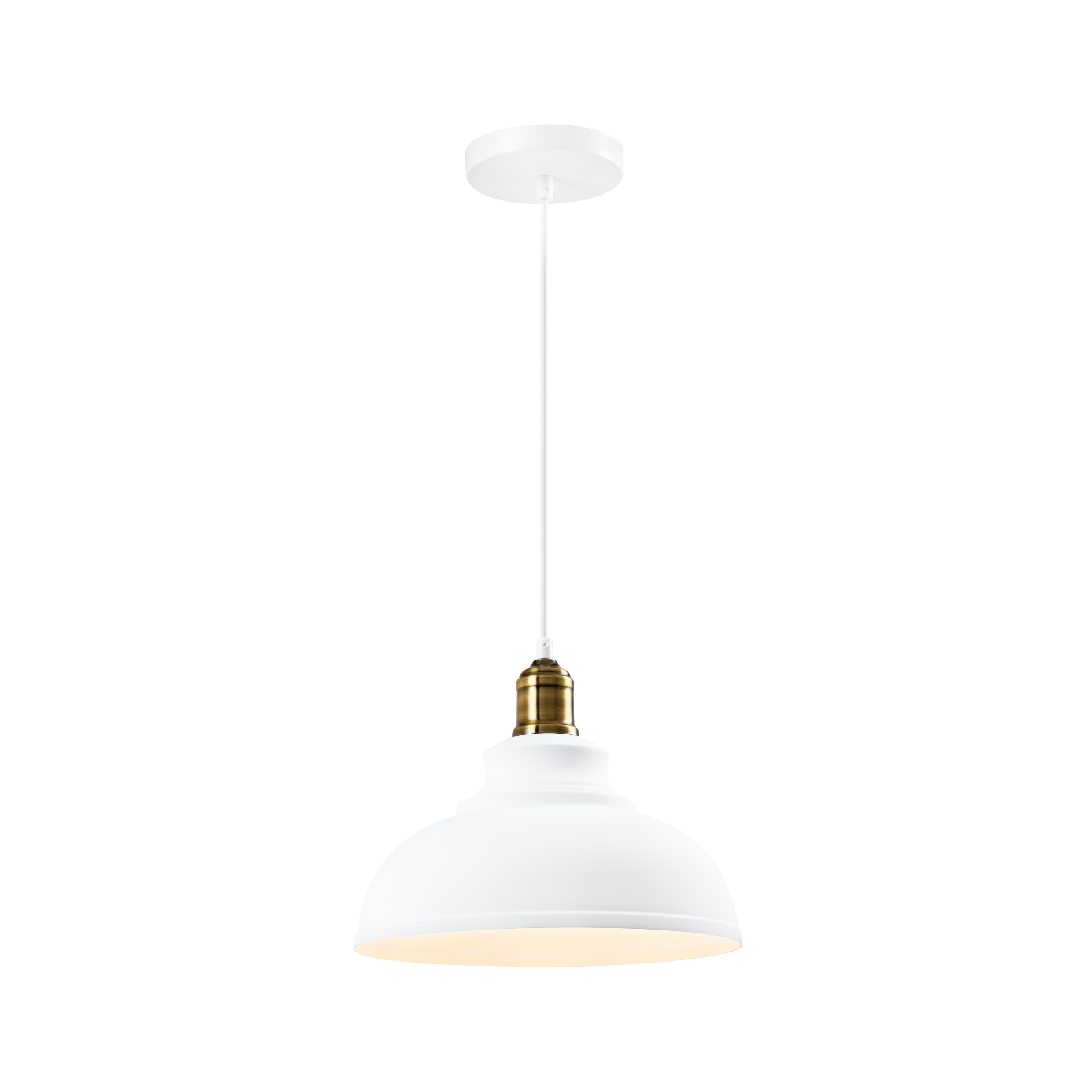 witte hanglamp aluminium