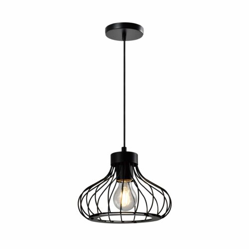 zwarte moderne draadlamp