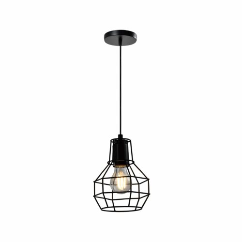 zwarte bollen draadlamp