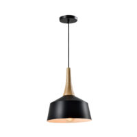 Scandinavische hanglamp houten kop