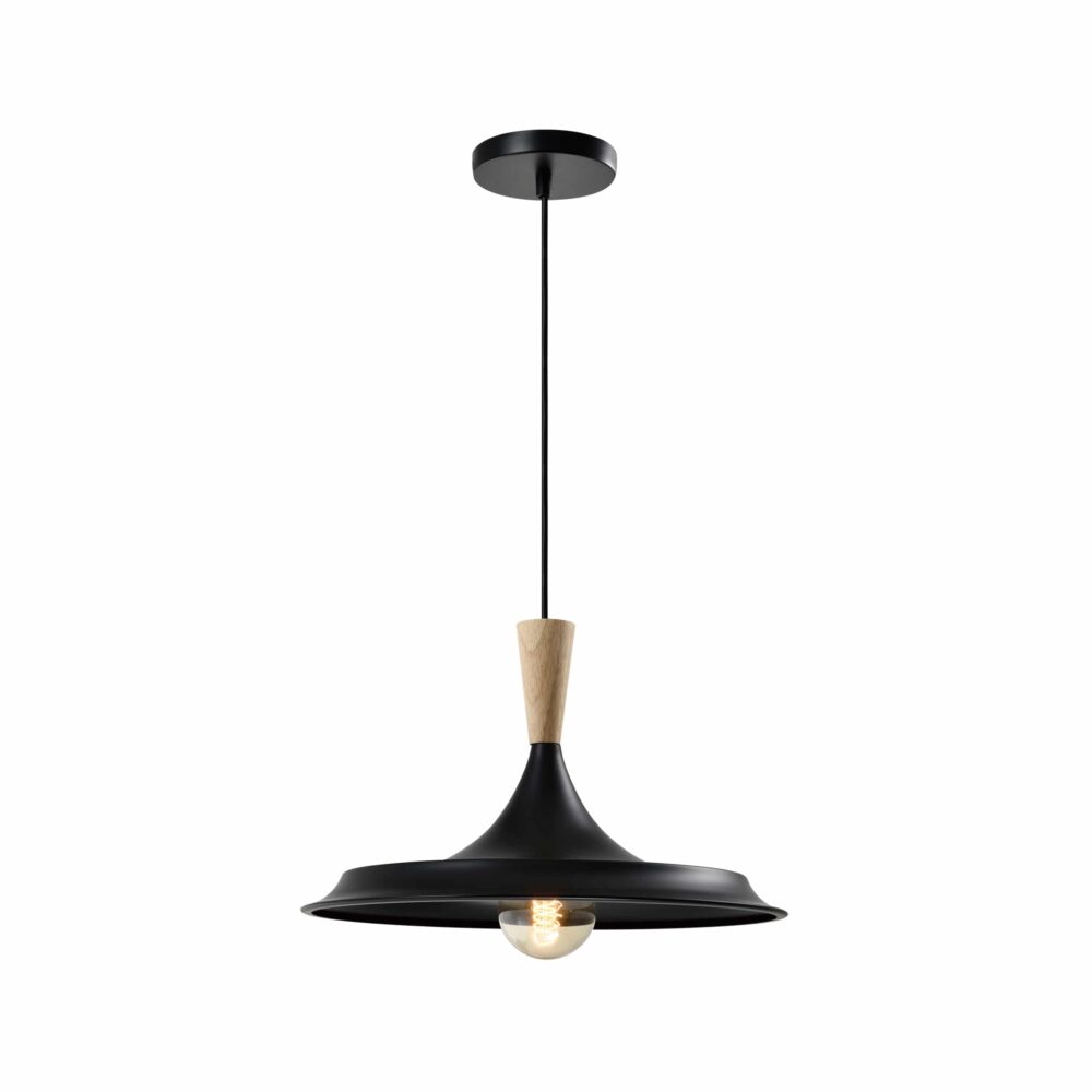 Aziatische houten retro hanglamp