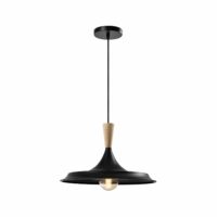 Aziatische houten retro hanglamp