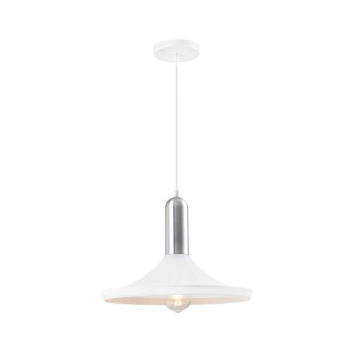 moderne aluminium hanglamp wit 