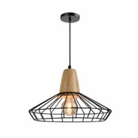 hanglamp metaal hout