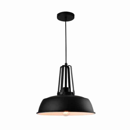 Hanglamp zwart industrieel