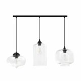 3 lichtpunten glazen verlichting in een retro stijl