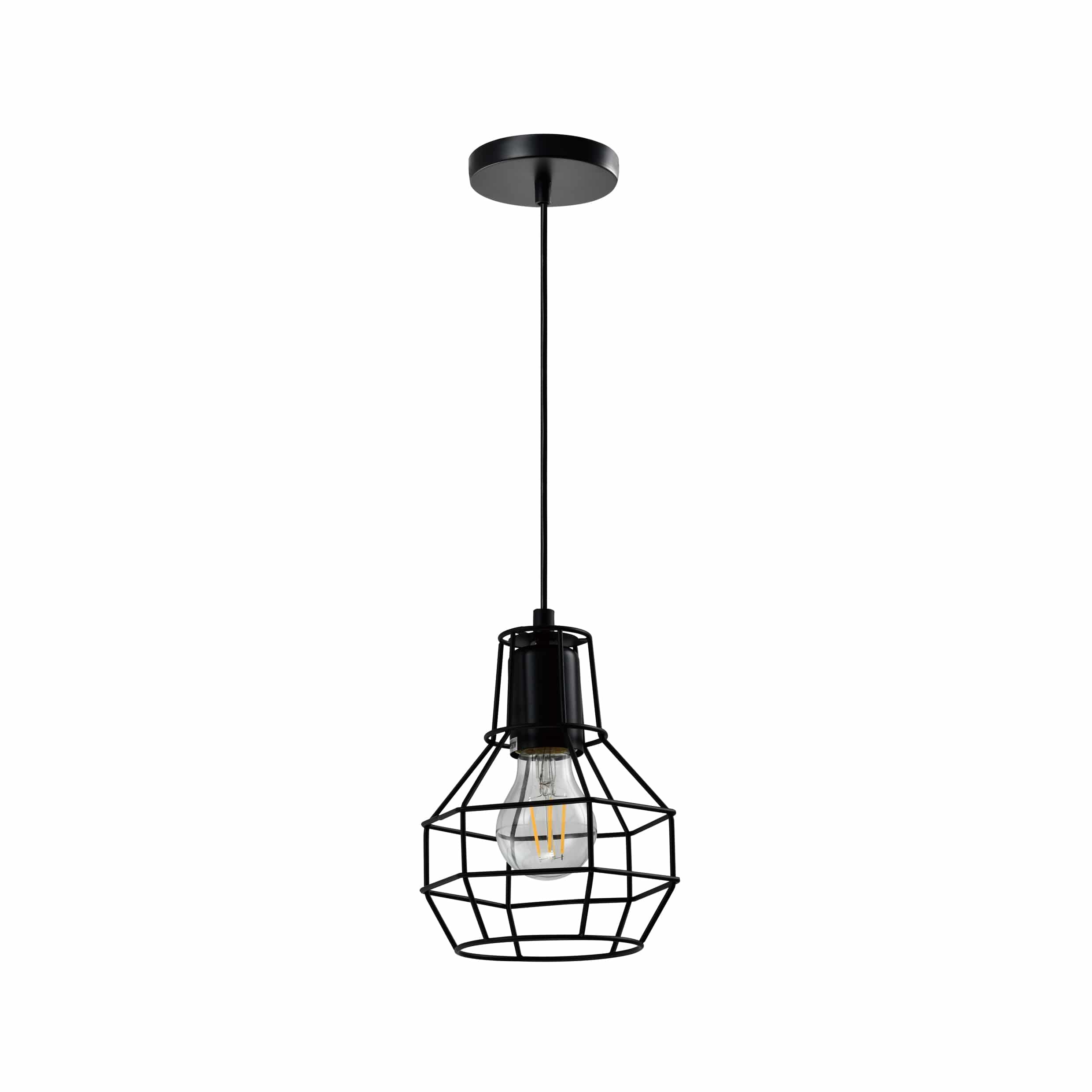Draadlamp bol industrieel