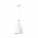 Witte hanglampen met ijzeren kop