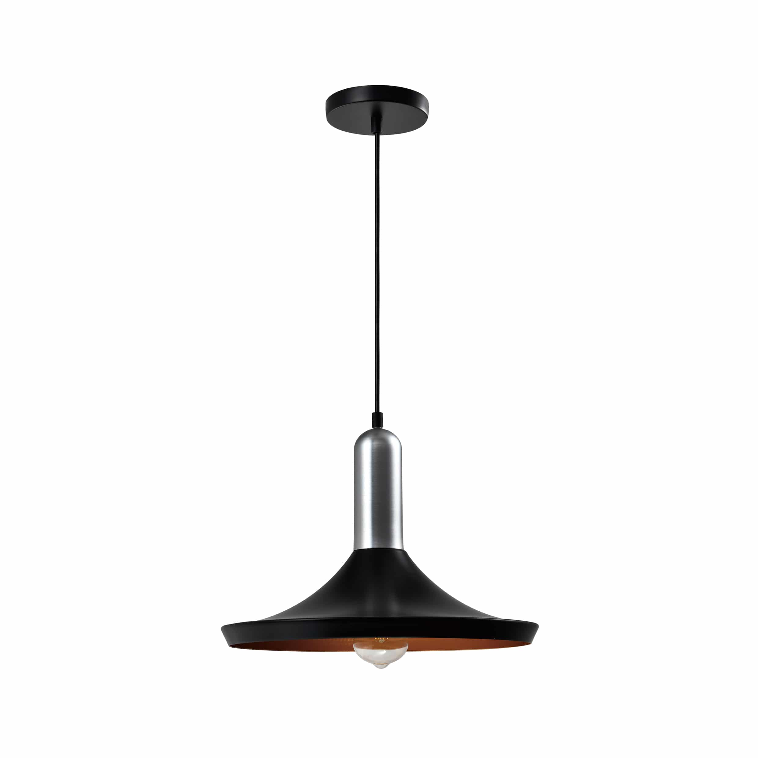Zwarte quvio hanglamp