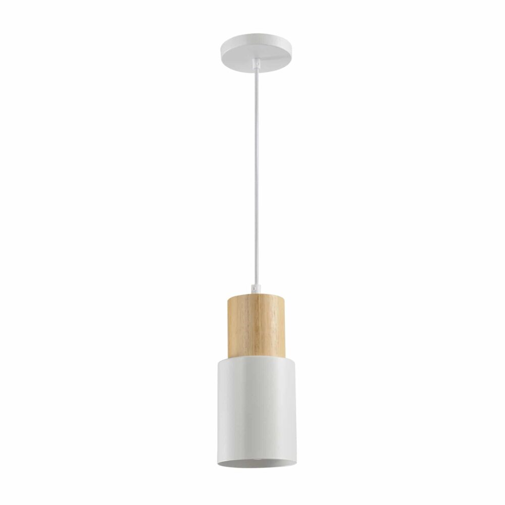 Grijze kokerhanglamp