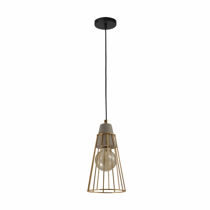 Industriële verlichting met gouden draad