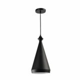 Zwarte kegel lamp