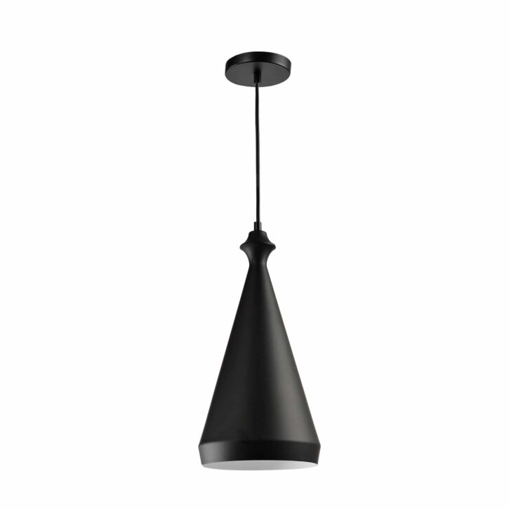 Zwarte kegel lamp