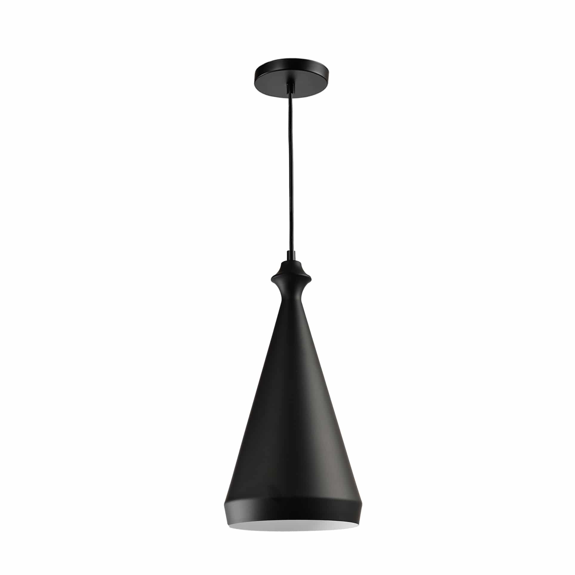 Zwarte kegel lamp