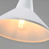 Wit simplistische retro hanglamp