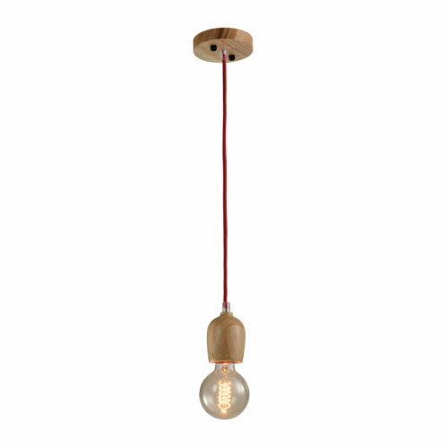 Hanglamp met hout