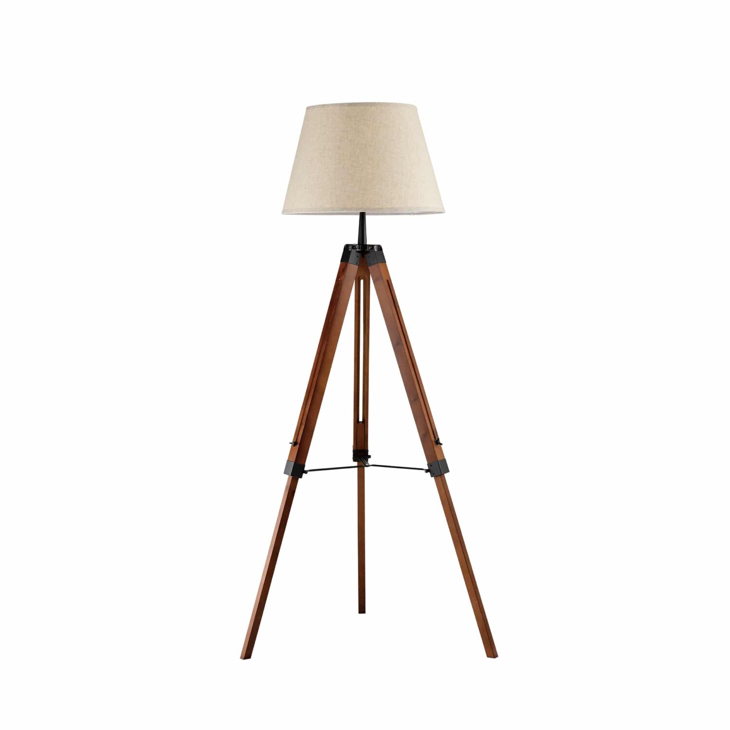 Houten driepoten verlichting