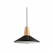 Moderne verlichting met zwarte kap