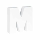 Grote witte letter M