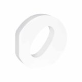 Grote witte letter O