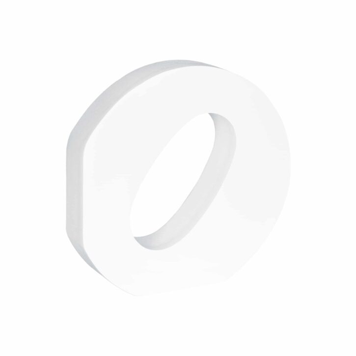 Grote witte letter O