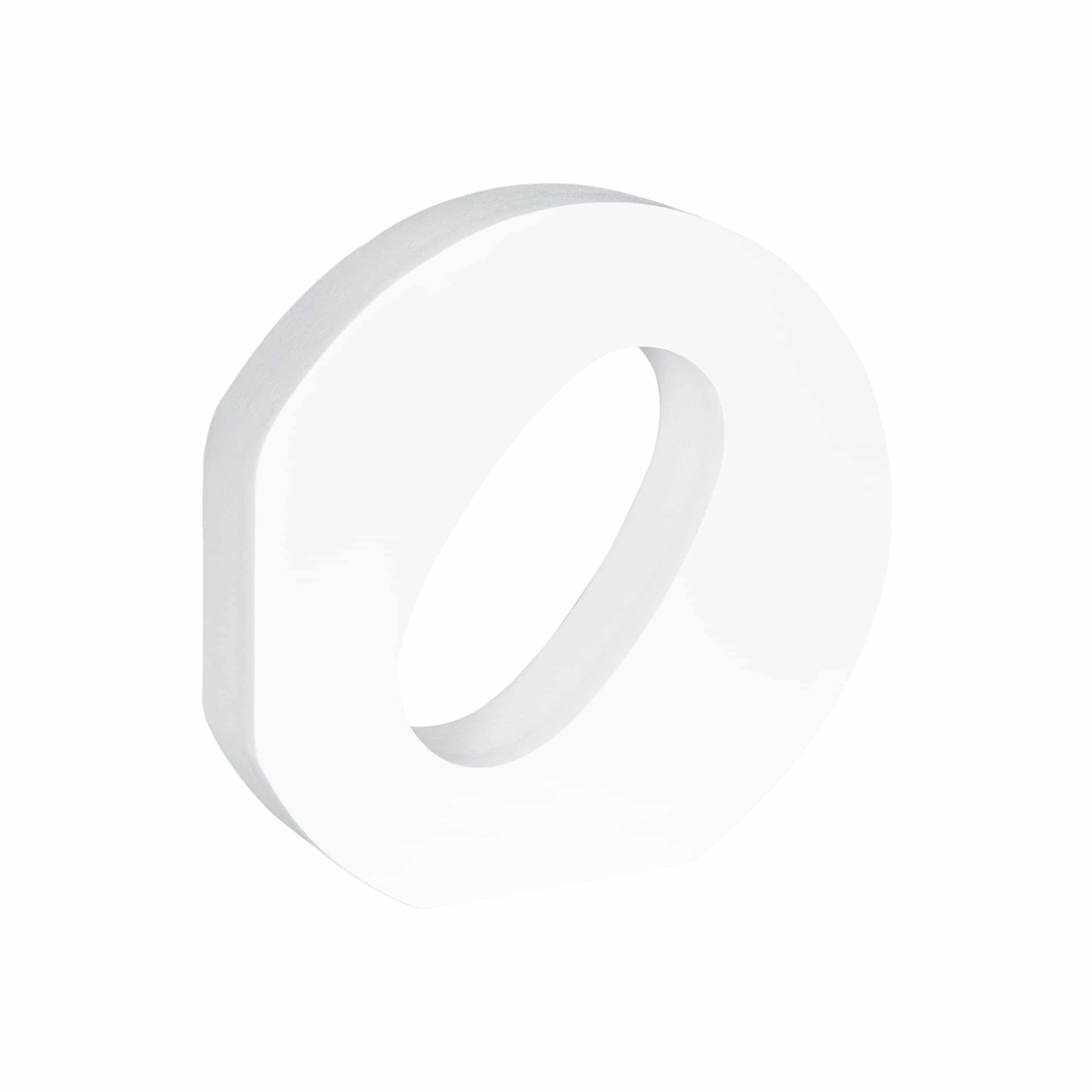 Grote witte letter O