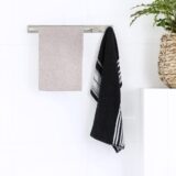 RVS handdoekenhouder met haken