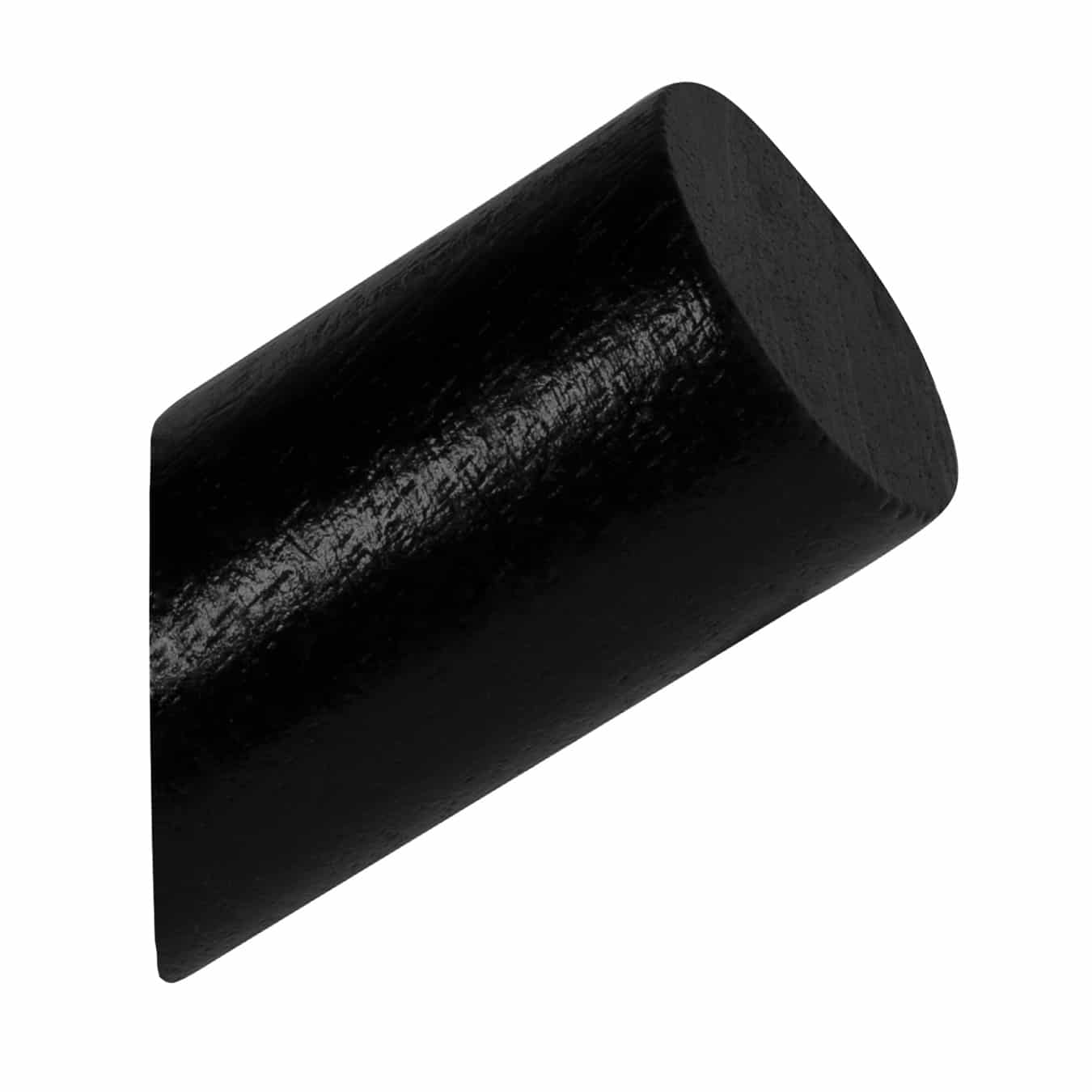 Houten wandhaak zwart