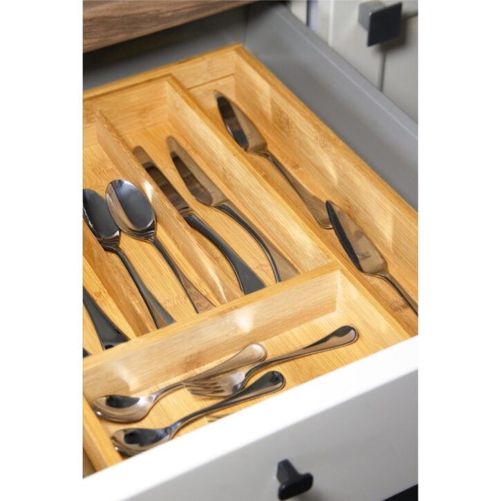 houten lade voor opbergen bestek