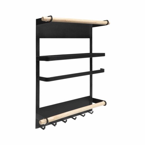 keukenrek met magneetstrip zwart
