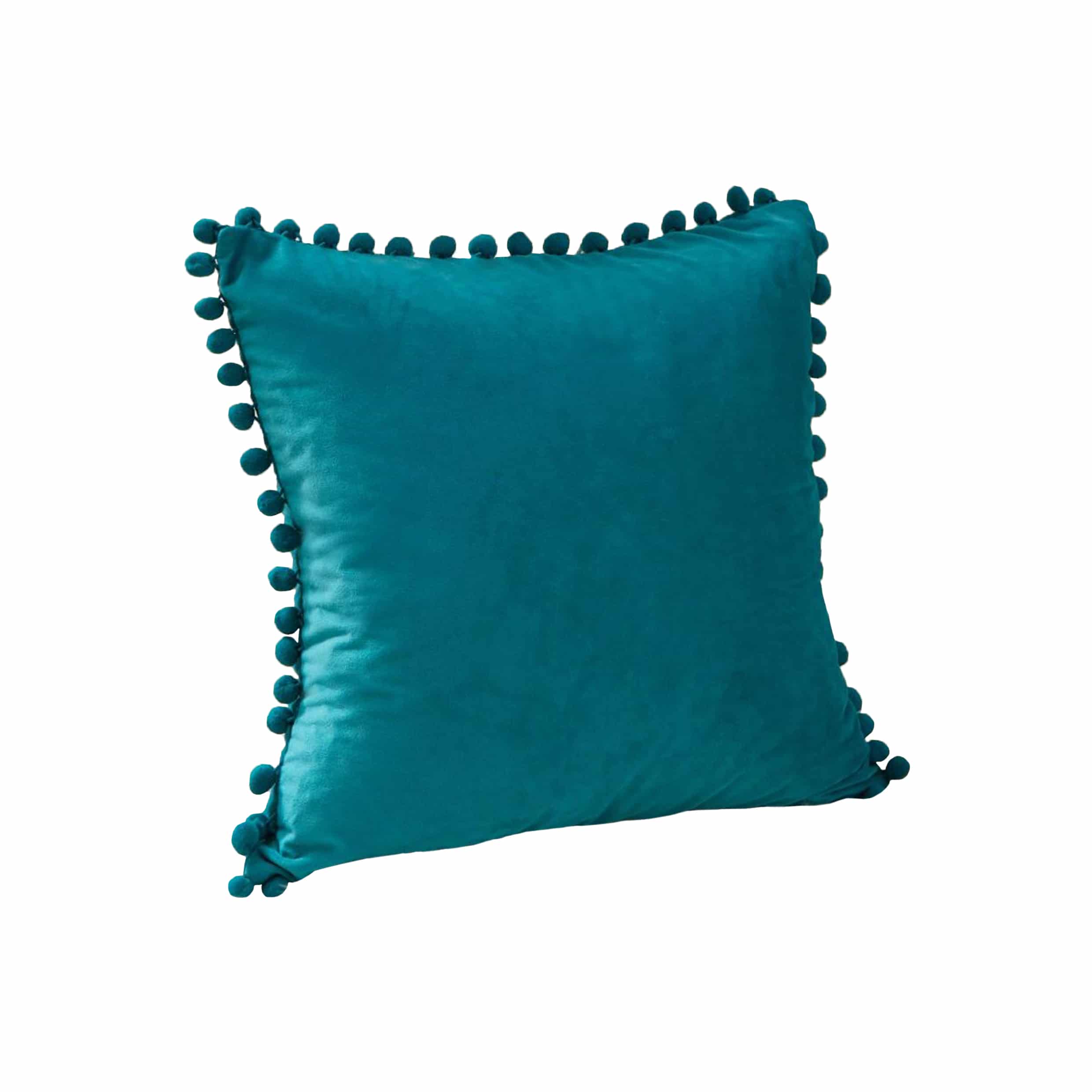 turquoise kussenhoes fluwelen stof