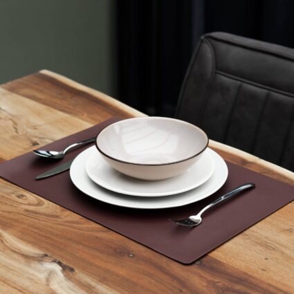 Rood vierkante placemat