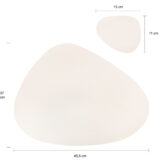 Afmetingen Placemat met onderzetter