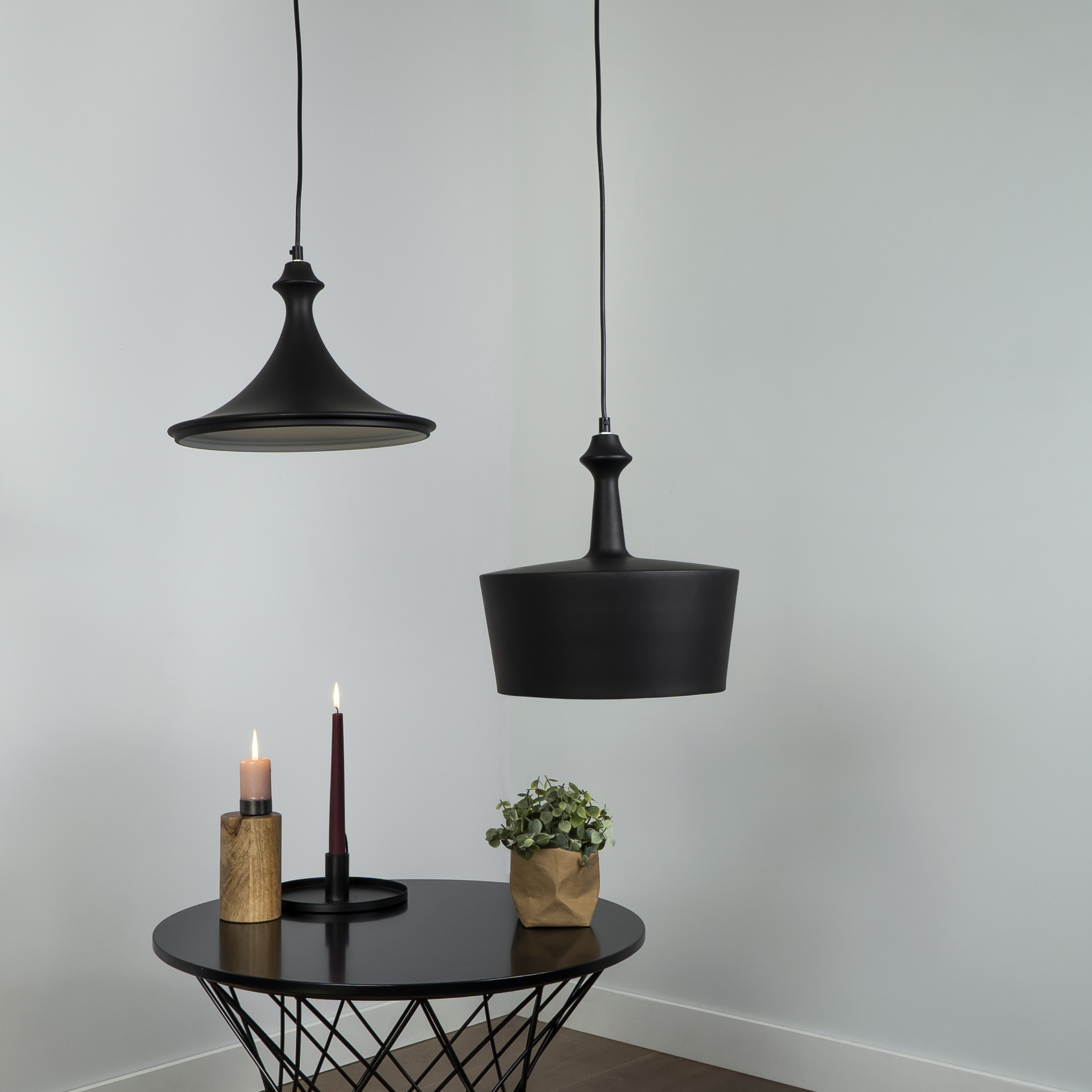 Zwart moderne lampen