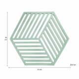 Groene onderzetters van 16 x 14