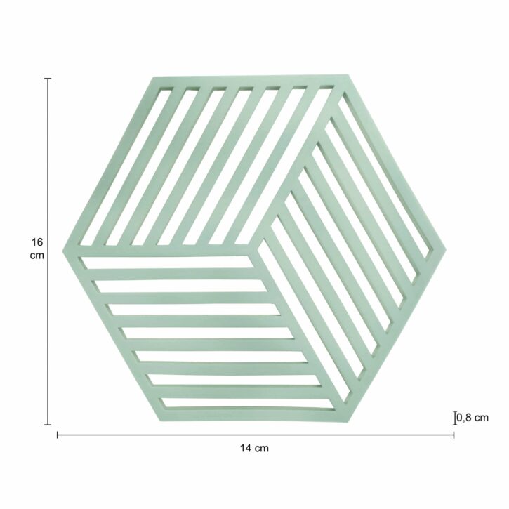 Groene onderzetters van 16 x 14
